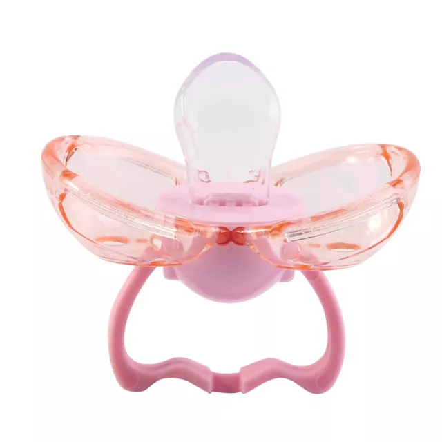 Newborn Baby Silicone Anti Dust Pacifier Automatically Close Nipple Soother Pink