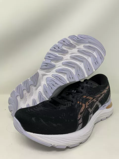 ASICS Women's Gel-Cumulus 23 Running Shoes, Black/Sun Peach, 8 D Wide US