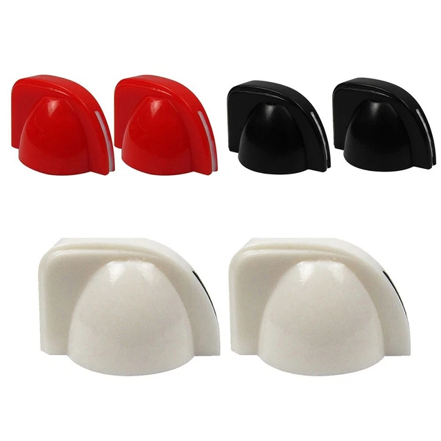 Lot De 6 Boutons De Réglage (mécaniques) Guitare Perle Blanche - Forme Ovale, Avec Vis, Pour Remplacement - 7