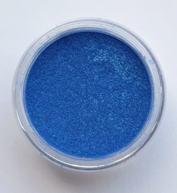 Bright Blue Mica Powder Pigment, Cosmetic Grade Colourant Dye 25g