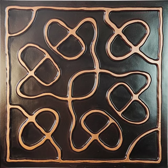 3D Stereo Embossed Panel Interior DecorPL28 Traditional copper 10pcs PAINTSDECOR