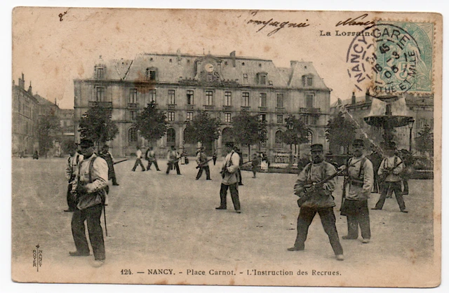 nancy , place carnot , l'instrustion des recrues