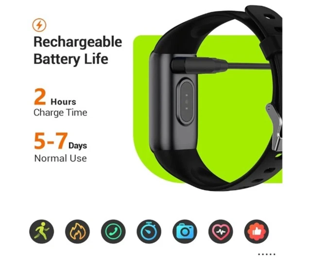 SMARTWATCH RUNLIO FITNESSTRACKER frequenza cardiaca ossigeno nel sangue ...