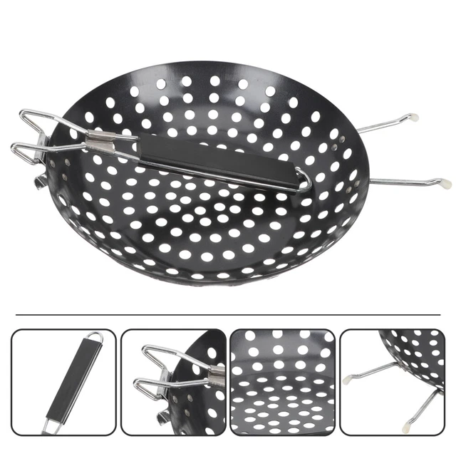 Eisen Grillplatte Gusseiserner Topf Grillpfanne Mit Klappgriff Falten Zubehör