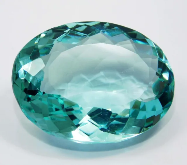 Large Blue Aquamarine 143 CT Oval Faceted Cut Loose Gemstone for Ring & Pendant