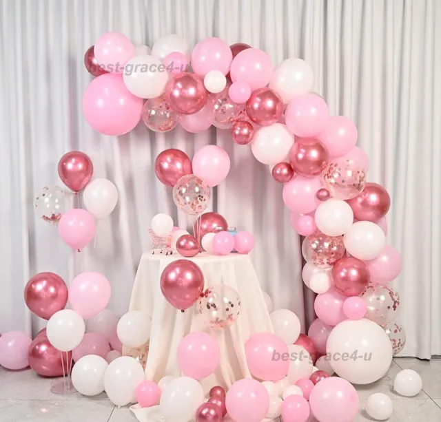 Balloon Arch Kit + Balloons Garland Birthday Wedding Party Baby Shower Decor UK.