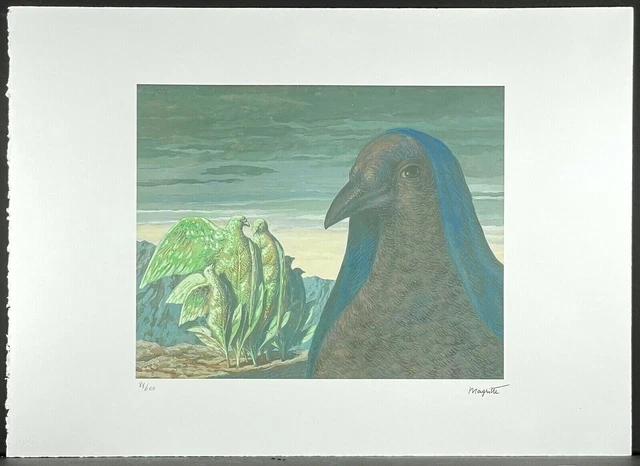 Lithographie Originale Signée René Magritte - Certifiée Authentique - édition 1975