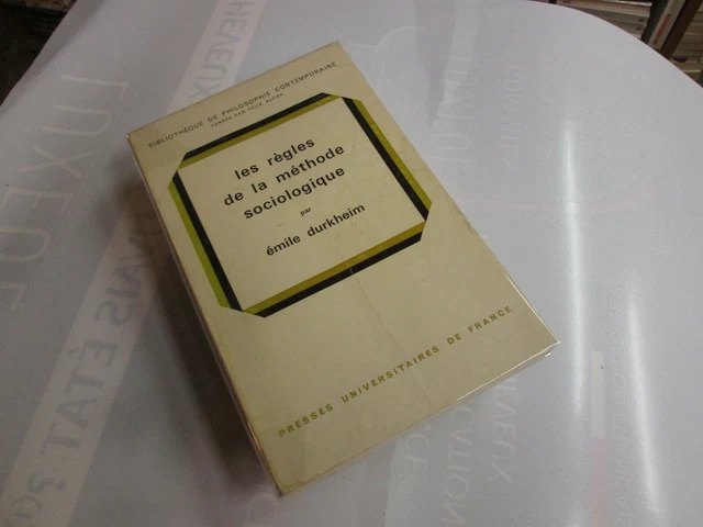 LES REGLES DE La Methode SociologiqueE.durkheim ..Puf EUR 4,90