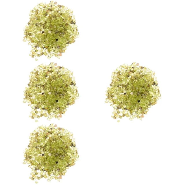 4 borse peridoto sabbia d'acquario d'acqua dolce acquario pietre preziose irregolari