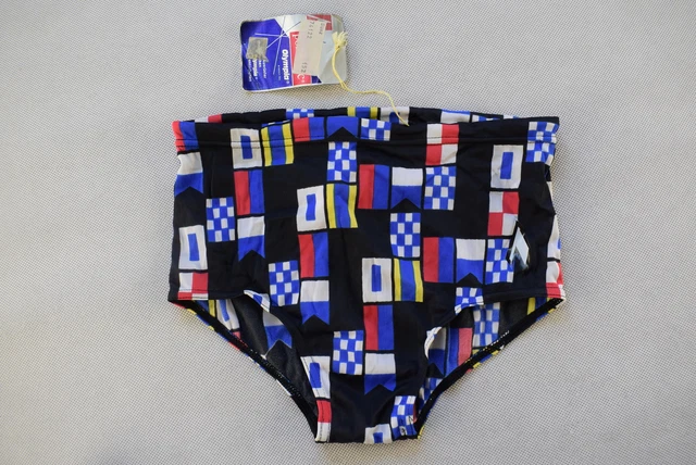 Pantaloncini da bagno Porolastic pantaloncini corti slip pant swim vintage anni 70 140 152 NUOVI Pantaloncini da bagno Porolastic pantaloncini corti slip pant swim vintage anni 70 140 152 NUOVI