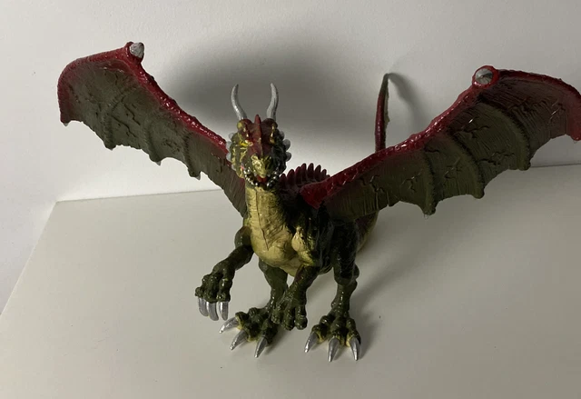 RARE KB Toys Jasman Mystical Fantasy Olive Green Dragon Large Figure