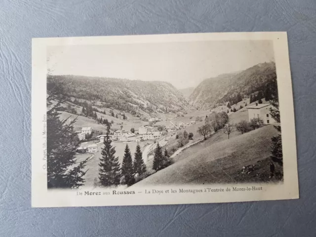 CPA / Carte postale ancienne - MOREZ aux ROUSSES La Doye et les montagnes (39)