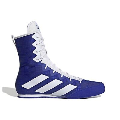 Adidas Box Hog 4 stivali da boxe bianchi e blu scarpe da ginnastica per adulti da uomo