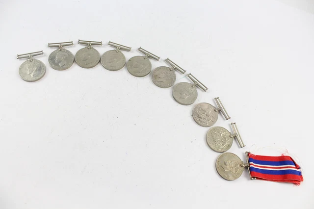 WW2 War & Defence Medals x 10