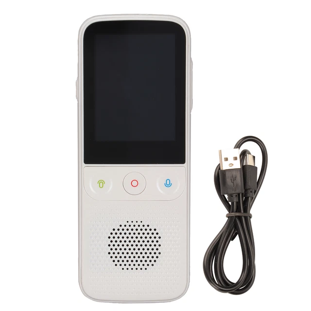 (White)Language Translator Device 2.4inch HD Touch Screen WiFi & Offline