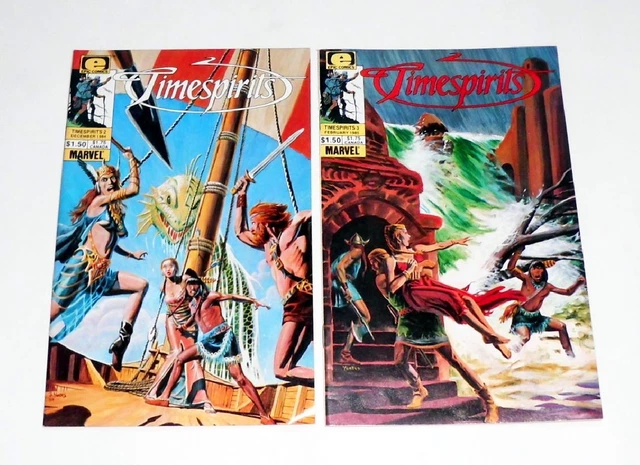 TIMESPIRITS #2 & #3 Marvel/Epic Comics VINTAGE! Dec 1984/Feb 1985 FREE SHIPPING!
