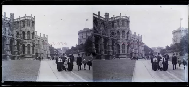 Royaume-Uni UK Photo c1930 NEGATIVE Plaque de verre Vintage Stereo VR16L