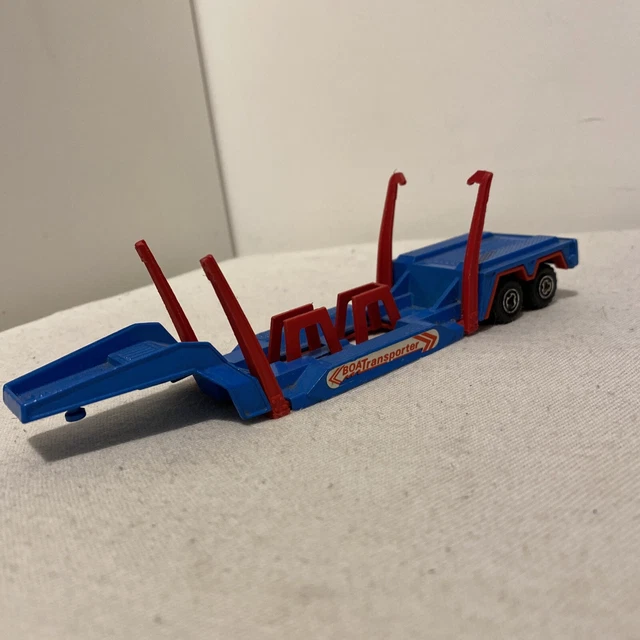 Jouet Majorette Alpine F3 + Remorque - Échelle 1:6, Bleu Métal, Année 1968, Rare