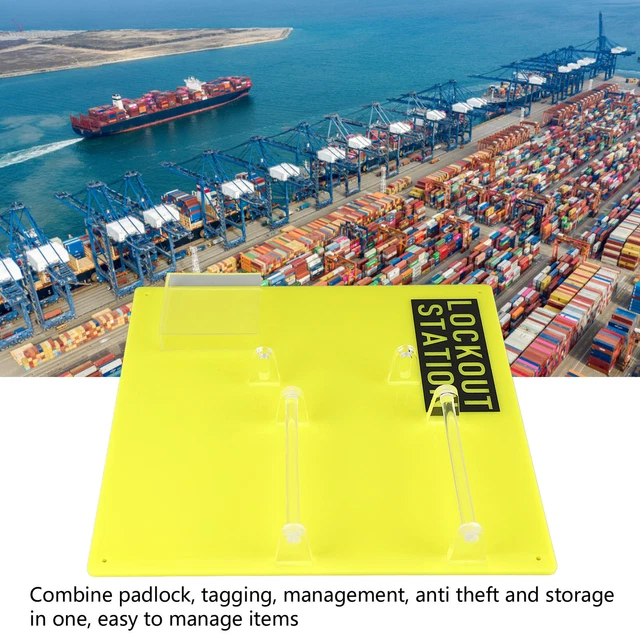 MULTIFUNCTIONAL DESIGN LOCKOUT Tagout Station Visual Isolation Board ...