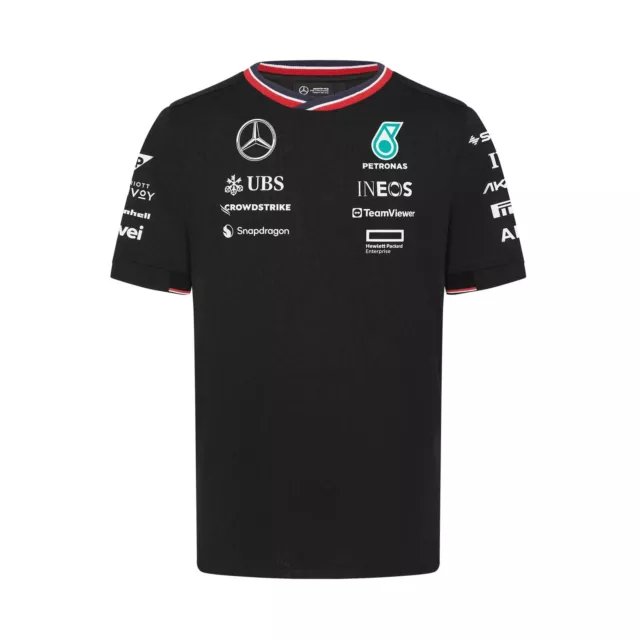 Mercedes AMG Petronas F1 Team T-Shirt Black 2024