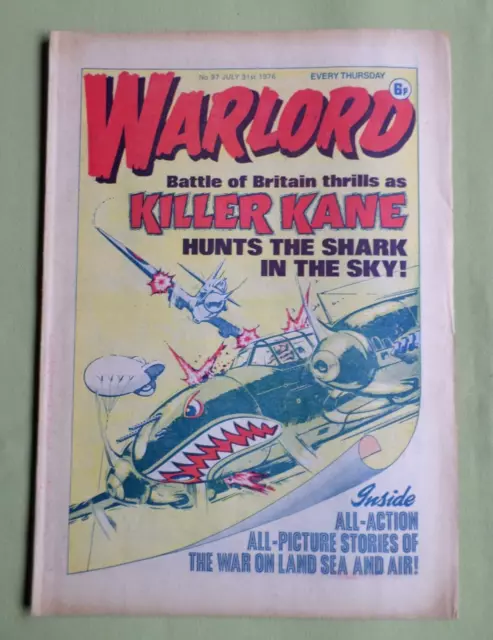 Warlord  - Uk Vintage  Boys Comic -  31 July   1976   #97