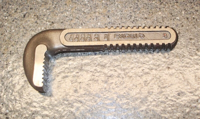 RIDGID 8" Adjustable Wrench Hook Jaw Original Part # B12, Open Box USA