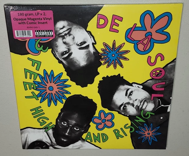 De La Soul 3 Feet & Rising (2023) Brand New Sealed Limited Magenta Vinyl Lp