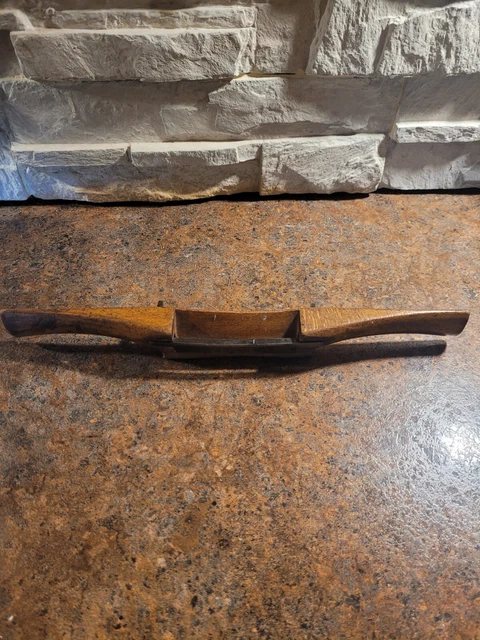 Antique / Vintage Wooden Handle Spokeshave / Spoke Shave Draw Knife Plane