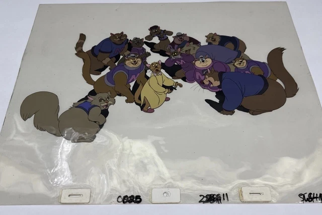 VINTAGE 1986 AN American Tail Don Bluth Animation Art Cel Warren T ...
