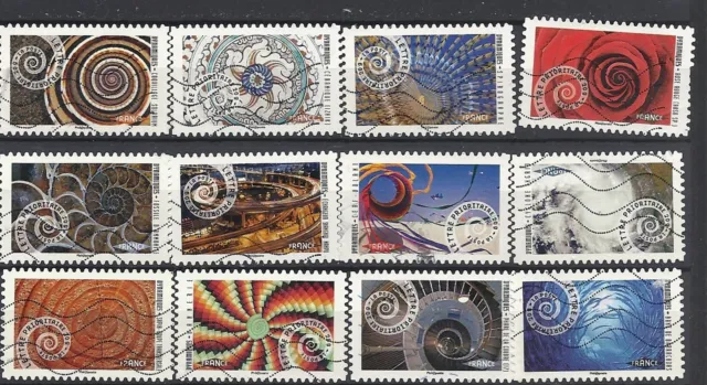  TIMBRES FRANCE 2014 DYNAMIQUES  timbres oblitérés adhésifs 