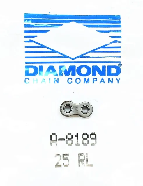 DIAMOND CHAIN COMPANY 25RL Chain Link A-8189 [Lot of 40] NOS