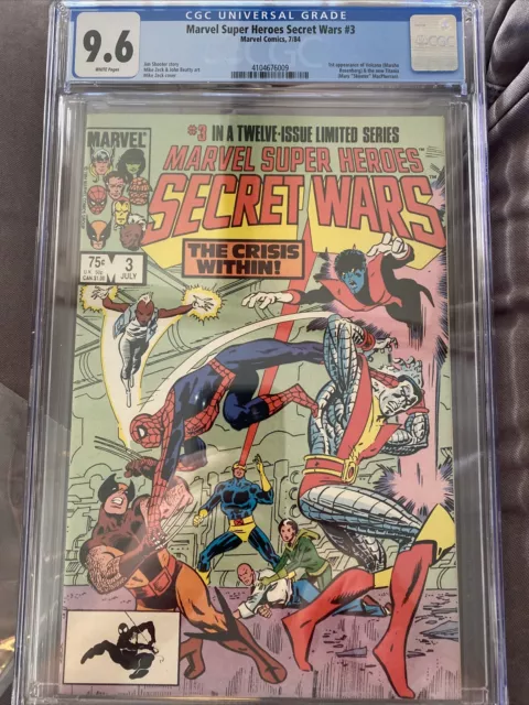 Marvel Secret Wars #3 1984 Cgc 9.6 Spider-Man X-Men 1St Titania Volcana She-Hulk