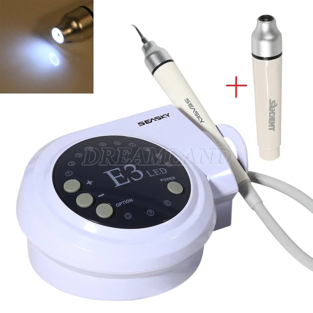 Dental Electric  Perio Endo ULTRASONIC SCALER 5* Tips + Extra LED Handpiece