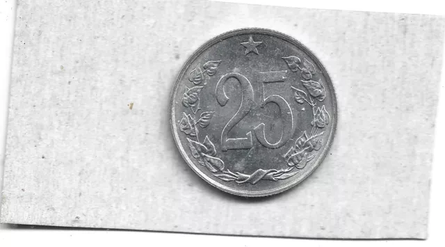 Czechoslovakia, 25 haleru, 1963 (KM 54)