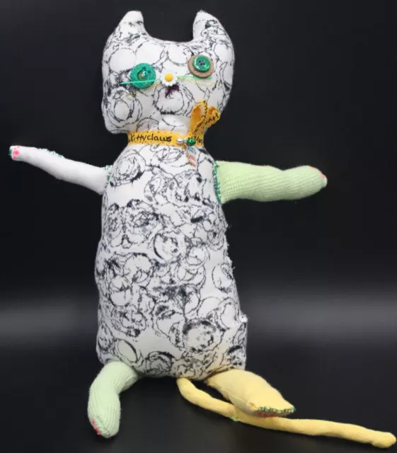 'Daisy" Kitty Soft Sculpture handmade Art Doll
