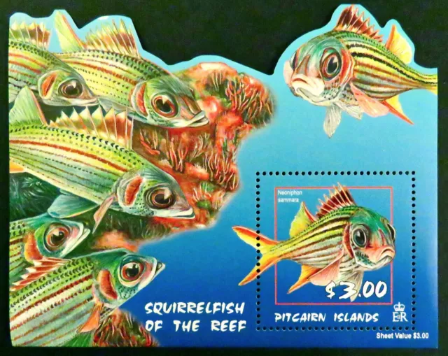 Pitcairn Islands 2003 - Squirrel Fish of the Reef - Miniature Sheet - MNH