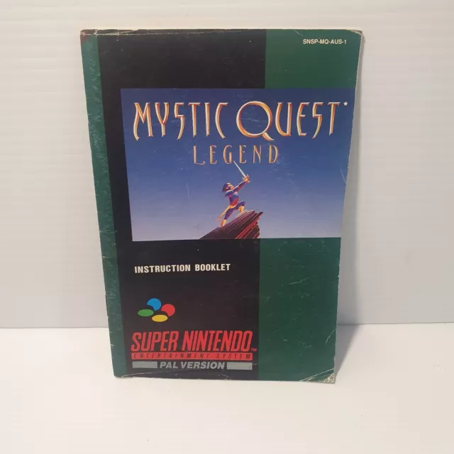 Mystic Quest Legend - Manual Only - Super Nintendo SNES - PAL