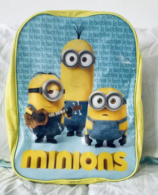 Yellow Minion Kids Preschool School Stationery Shoulder Backpack Bag