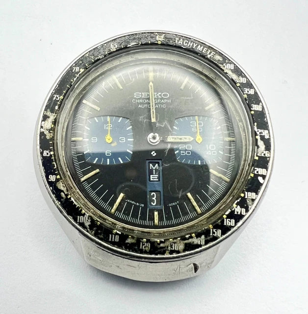 Orologio Da Uomo Vintage Stile Bullhead 6138-0040 – Cronografo 20mm – Cinturino In Acciaio – Nuovo Senza Etichette