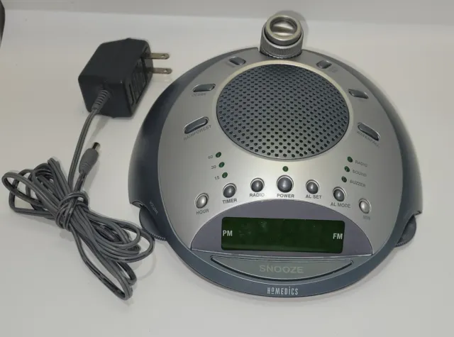 HoMedics SS-4000 Sonido Spa Reloj Alarma Radio Máquina de Sonido Luz Ruido Blanco G1