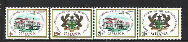 GHANA. Año: 1969. Tema: 3º ANIV. DE LA REVOLUCION.