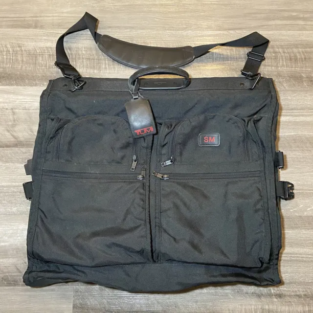 Tumi Suitcase Luggage Garment Bag Soft 24x22 flat