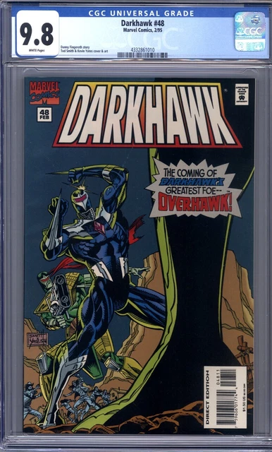 Darkhawk #48  Marvel Comics (1995) Low Print Run   1st Overhawk   CGC 9.8
