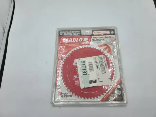 Diablo 7-1/4 in. x 56 Tooth Saw Blade -NEW- T386