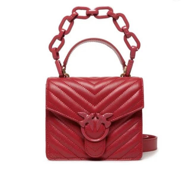 Sac à main en cuir rouge PINKO neuf