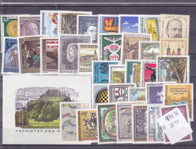 Österreich  Lot aus dem Jahr 1985 postfrisch siehe  Scan