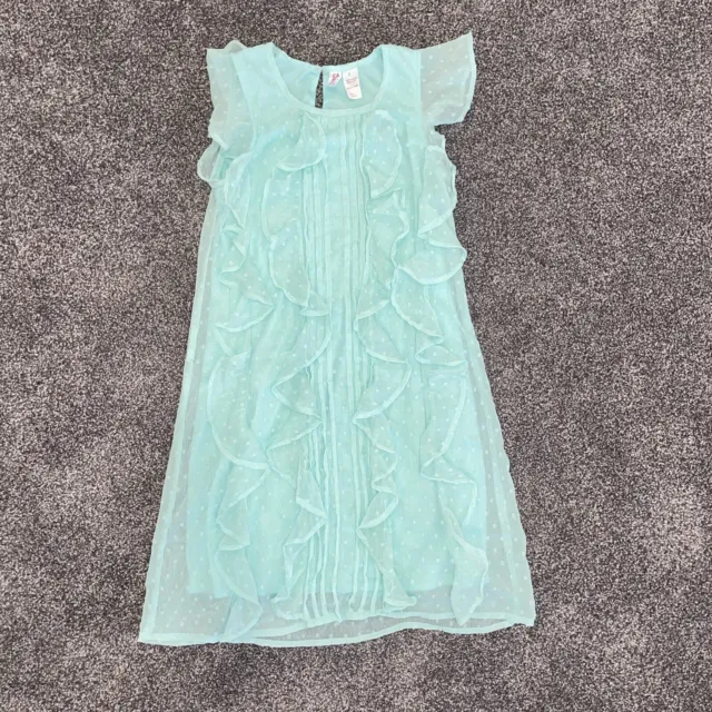 Japna Kids Girls Spring/Easter/Summer Dress Size 8, Beautiful Aqua Color