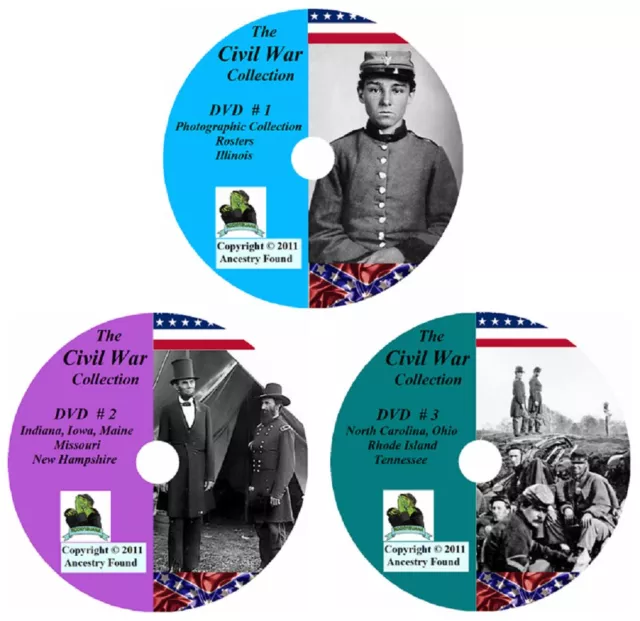 356 Civil War Books - Ultimate Collection - History & Genealogy on DVD/CD