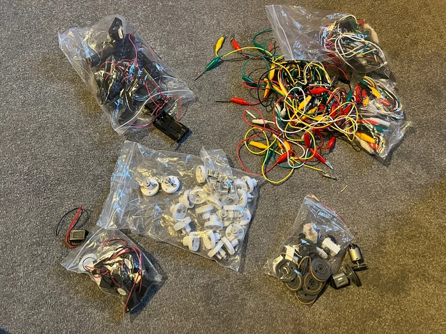 Kit Motore Elettrico DC - Circuito Educativo Montessori Per Bambini Fai Da Te, Esperimenti Scientifici 8+ Anni