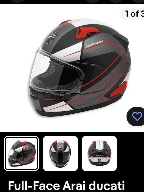 Ducati Arai Qv-Pro Recon Integral Helmet Black Grey Matte  Used